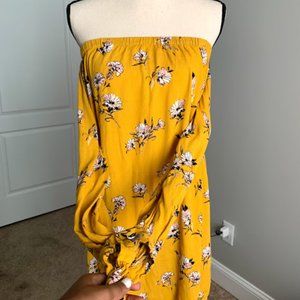 Off- Shoulder Loose Dress